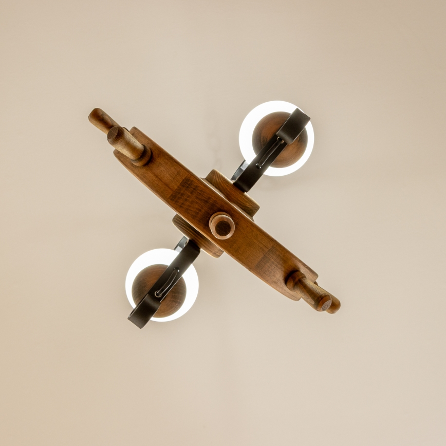 Brilagi - Κρεμαστό φωτιστικό οροφής TIMONA 2xE14/40W/230V οξιά