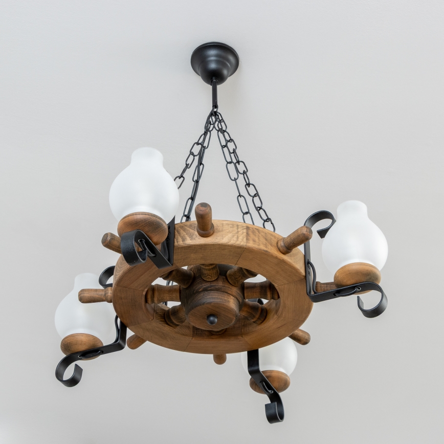 Brilagi - Κρεμαστό φωτιστικό οροφής TIMONA 4xE14/40W/230V οξιά