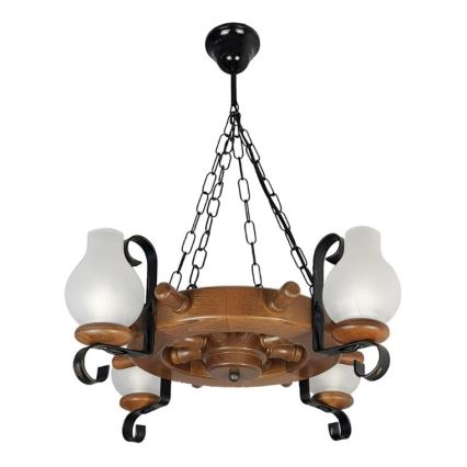 Brilagi - Κρεμαστό φωτιστικό οροφής TIMONA 4xE14/40W/230V οξιά/καρυδιά