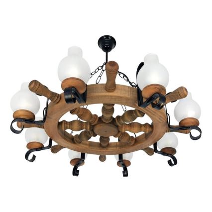 Brilagi - Κρεμαστό φωτιστικό οροφής TIMONA 8xE14/40W/230V οξιά