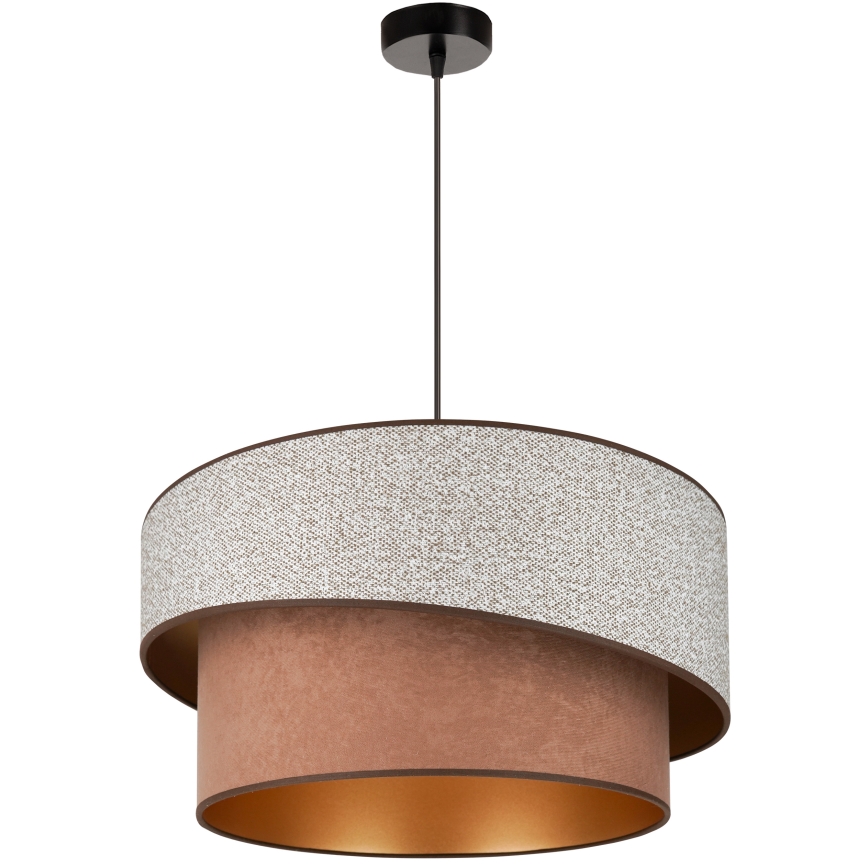 Brilagi - Κρεμαστό φωτιστικό οροφής VEGAS SHINE 1xE27/15W/230V διάμετρος 50 cm γκρι/καφέ