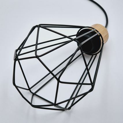 Brilagi - Κρεμαστό φωτιστικό οροφής WOODY BASKET 1xE27/60W/230V δρυς