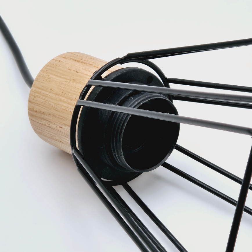 Brilagi - Κρεμαστό φωτιστικό οροφής WOODY BASKET 1xE27/60W/230V δρυς