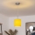 Brilagi - Κρεμαστό LED φωτιστικό σε καλώδιο NUBILA 1xE27/60W/230V Ø 14 cm κίτρινο