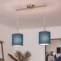 Brilagi - Κρεμαστό LED φωτιστικό με καλώδιο NUBILA 2xE27/60W/230V σκούρο μπλε