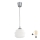 Brilagi - Κρεμαστό LED φωτιστικό με καλώδιο RETRO GLASS 1xE27/60W/230V διάμ. 20 εκ. ασημί/λευκό
