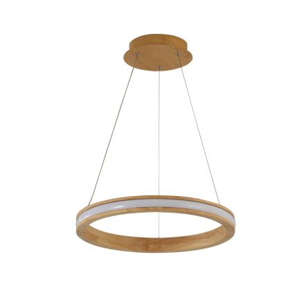Brilagi - Κρεμαστό LED φωτιστικό με καλώδιο UMEA WOOD LED/30W/230V, Ø 40 cm, ξύλινο