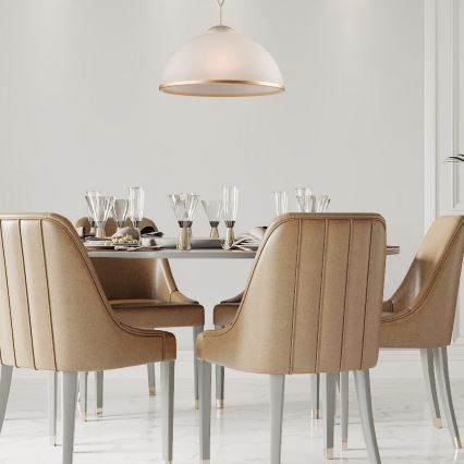 Brilagi - Κρεμαστό πολύφωτο LED ANTICO 1xE27/60W/230V λευκή πατίνα