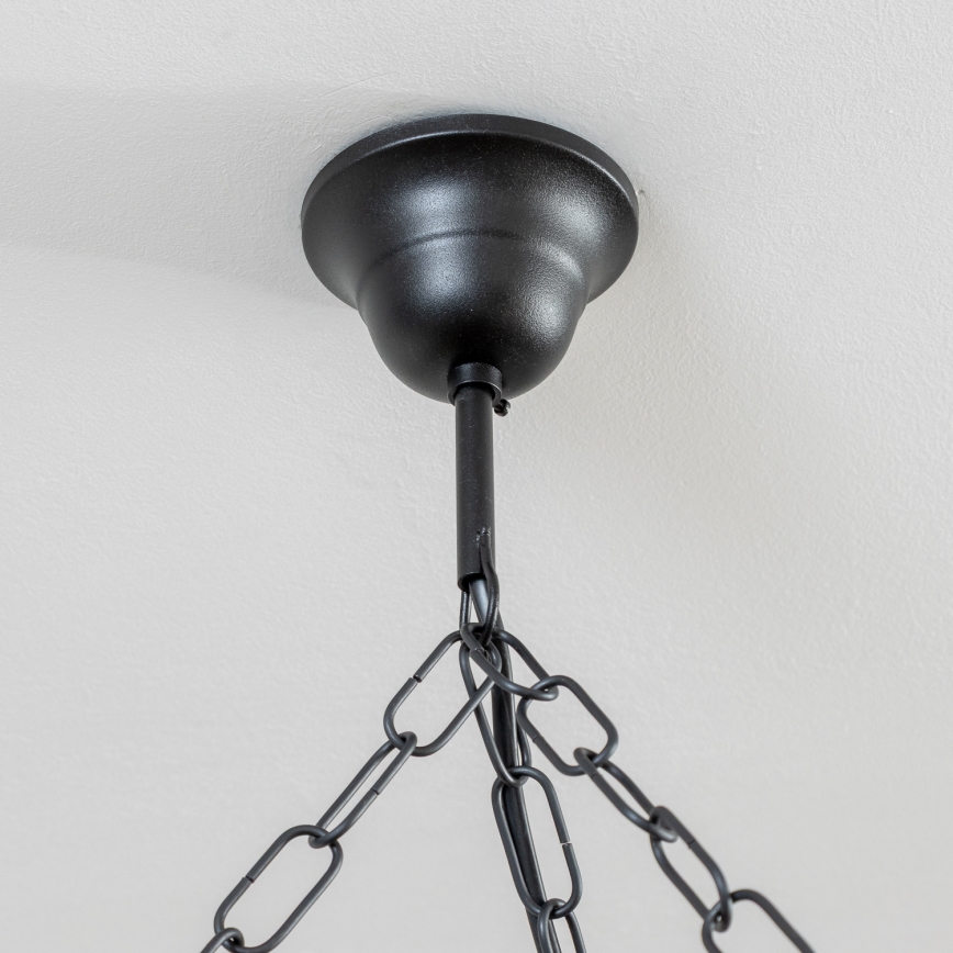 Brilagi - Κρεμαστός πολυέλαιος ROATA με αλυσίδα 6xE14/40W/230V, διάμ. 70 εκ., οξιά