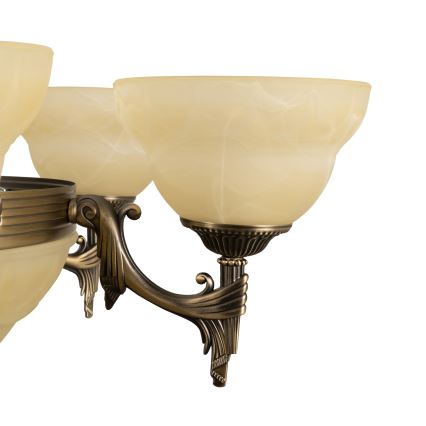 BRILAGI - Κρεμαστός πολυέλαιος με αλυσίδα DAHLIA 9xE27/40W/230V, διάμ. 74 εκ., ορείχαλκος