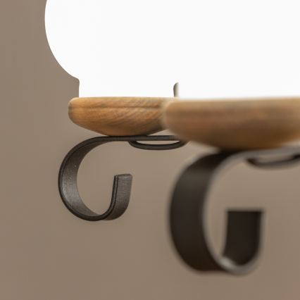 Brilagi - Κρεμαστός πολυέλαιος με αλυσίδα ROATA 5xE14/40W/230V Ø 50 cm οξιά