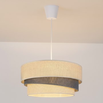 Brilagi - Κομψό κρεμαστό φωτιστικό με καλώδιο TRIO 1xE27/60W/230V Ø 40 εκ., κρεμ/γκρί