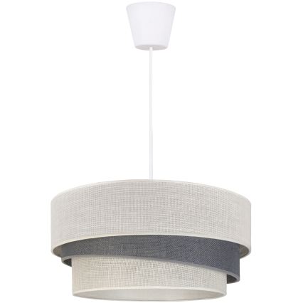Brilagi - Κομψό κρεμαστό φωτιστικό με καλώδιο TRIO 1xE27/60W/230V Ø 40 εκ., κρεμ/γκρί