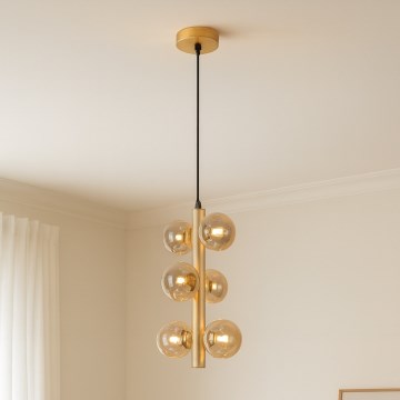 Brilagi -  Κρεμαστό φωτιστικό οροφής LED MILLA 6xG9/3W/230V χρυσό