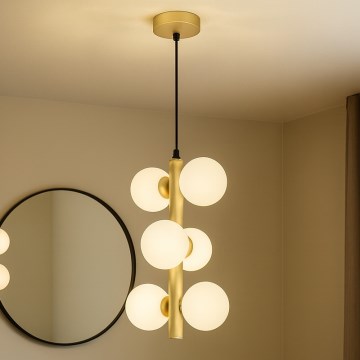 Brilagi -  Κρεμαστό φωτιστικό οροφής LED MILLA 6xG9/3W/230V χρυσό/λευκό