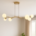Brilagi -  Κρεμαστό φωτιστικό οροφής LED MISTEL 6xG9/3W/230V χρυσό/λευκό