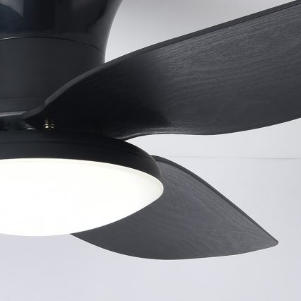 Brilagi - LED ρυθμιζόμενος οροφής ανεμιστήρας LED/30W/230V 3000-6500K μαύρο + τηλεχειριστήριο