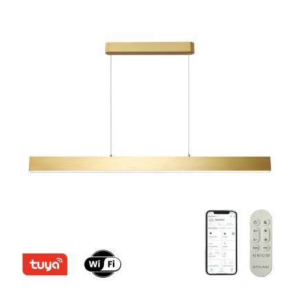 Brilagi - Ρυθμιζόμενο LED φωτιστικό οροφής με καλώδιο SLEEKLINE SMART LED/40W/230V 3000-6000K Wi-Fi Tuya χρυσό + τηλεχειριστήριο