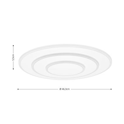 Brilagi - LED Ρυθμιζόμενο Φωτιστικό Οροφής MODERN LED/58W/230V 2700-6500K διάμ. 46,3 εκ. + τηλεχειριστήριο