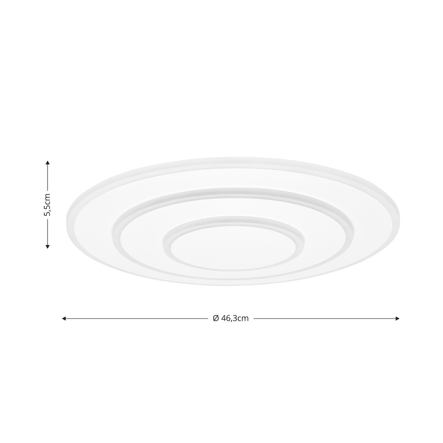 Brilagi - LED Ρυθμιζόμενο Φωτιστικό Οροφής MODERN LED/58W/230V 2700-6500K διάμ. 46,3 εκ. + τηλεχειριστήριο