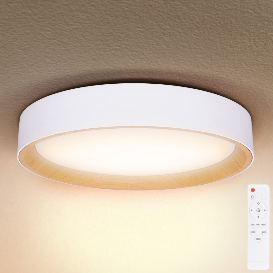 Brilagi - LED Dimmable φωτιστικό οροφής LARIOS LED/60W/230V 3000-6500K ø 49 cm λευκό + τηλεχειριστήριο