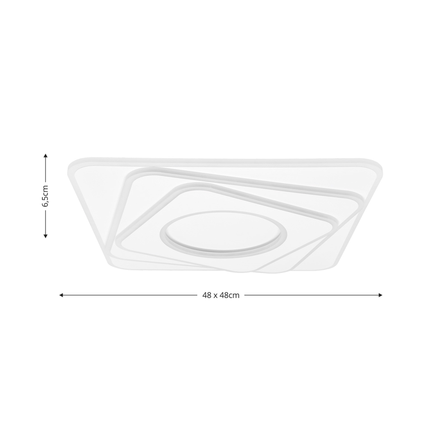 Brilagi - LED Dimmable φωτιστικό οροφής MODERN LED/100W/230V 2700-6500K 48x48 cm + τηλεχειριστήριο