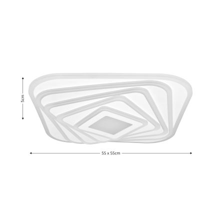 Brilagi - LED Dimmable φωτιστικό οροφής MODERN LED/210W/230V 2700-6500K 55x55 cm + τηλεχειριστήριο