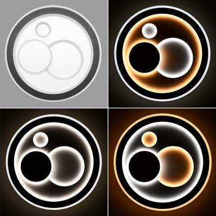 Brilagi - LED Dimmable φωτιστικό οροφής MODERN LED/89W/230V 2700-6500K διάμετρος 47 cm + τηλεχειριστήριο