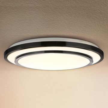 Brilagi - LED Dimmable φωτιστικό οροφής LUCIANO LED/48W/230V 3000-6500K ø 39 cm μαύρο + τηλεχειριστήριο