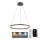 Brilagi - Led Dimmable κρεμαστό φωτιστικό οροφής CIRCLE LED/42W/230V 3000-6500K καφέ + τηλεχειριστήριο