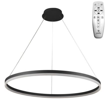 Brilagi - Led Dimmable κρεμαστό φωτιστικό οροφής CIRCLE LED/55W/230V 3000-6500K μαύρο + τηλεχειριστήριο