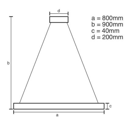 Brilagi - Led Dimmable κρεμαστό φωτιστικό οροφής CIRCLE LED/55W/230V 3000-6500K μαύρο + τηλεχειριστήριο