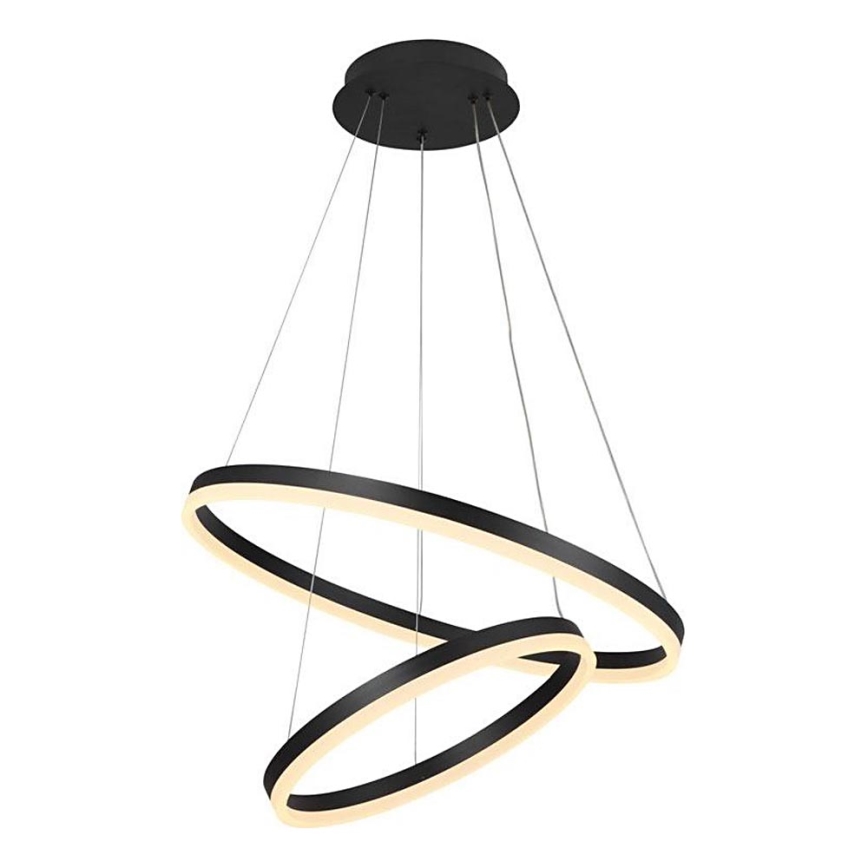 Brilagi - Led Dimmable κρεμαστό φωτιστικό οροφής CIRCLE LED/70W/230V 3000-6500K μαύρο + τηλεχειριστήριο