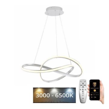 Brilagi - Led Dimmable κρεμαστό φωτιστικό οροφής COSMOWAVE LED/70W/230V 3000-6500K λευκό + τηλεχειριστήριο