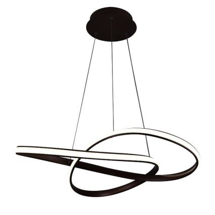 Brilagi - Led Dimmable κρεμαστό φωτιστικό οροφής COSMOWAVE LED/70W/230V 3000-6500K καφέ + τηλεχειριστήριο