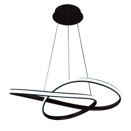 Brilagi - Led Dimmable κρεμαστό φωτιστικό οροφής COSMOWAVE LED/70W/230V 3000-6500K καφέ + τηλεχειριστήριο