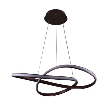 Brilagi - Led Dimmable κρεμαστό φωτιστικό οροφής COSMOWAVE LED/70W/230V 3000-6500K καφέ + τηλεχειριστήριο