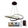 BRILAGI - Led Dimmable κρεμαστό φωτιστικό οροφής COSMOWAVE LED/70W/230V 3000-6500K καφέ + τηλεχειριστήριο