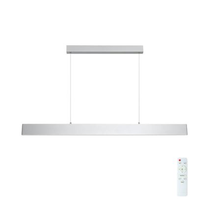 Brilagi - Led Dimmable κρεμαστό φωτιστικό οροφής SLIMLINE LED/40W/230V 3000-6000K ασημί + τηλεχειριστήριο