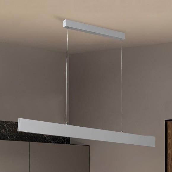 Brilagi - Led Dimmable κρεμαστό φωτιστικό οροφής SLIMLINE LED/40W/230V 3000-6000K ασημί + τηλεχειριστήριο
