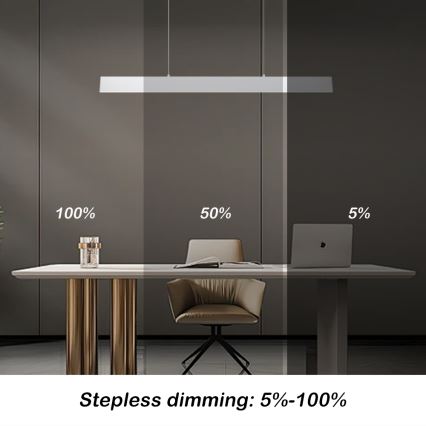 Brilagi - Led Dimmable κρεμαστό φωτιστικό οροφής SLIMLINE LED/40W/230V 3000-6000K λευκό + τηλεχειριστήριο