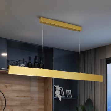 Brilagi - Led Dimmable κρεμαστό φωτιστικό οροφής SLIMLINE LED/40W/230V 3000-6000K χρυσό + τηλεχειριστήριο