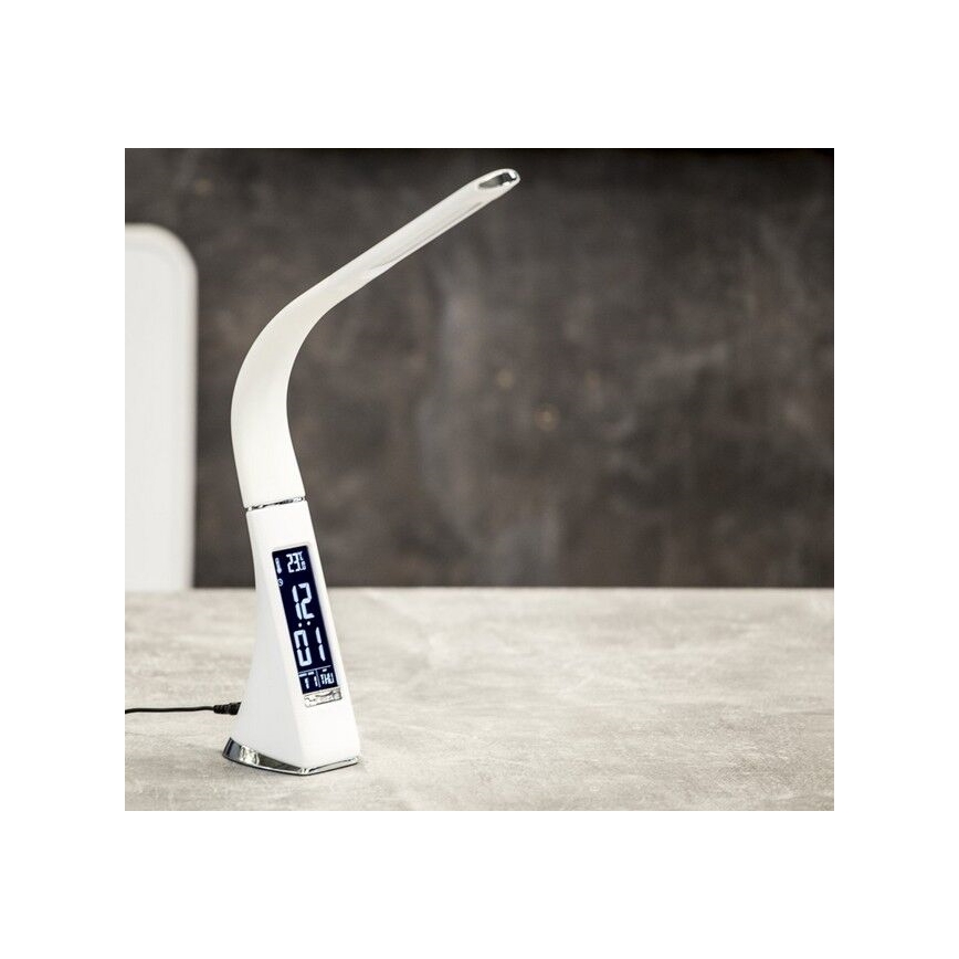 Brilagi - LED Dimmable επιτραπέζιο φωτιστικό με οθόνη PELLE LED/7W/230V λευκό