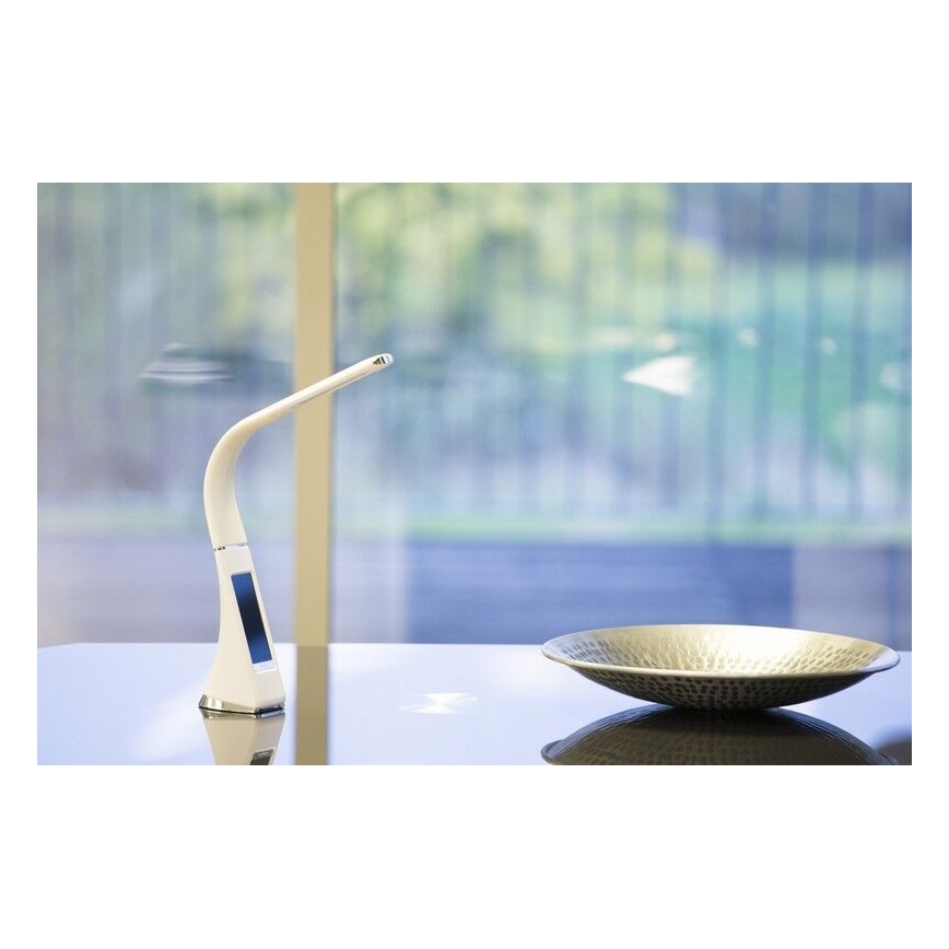 Brilagi - LED Dimmable επιτραπέζιο φωτιστικό με οθόνη PELLE LED/7W/230V λευκό