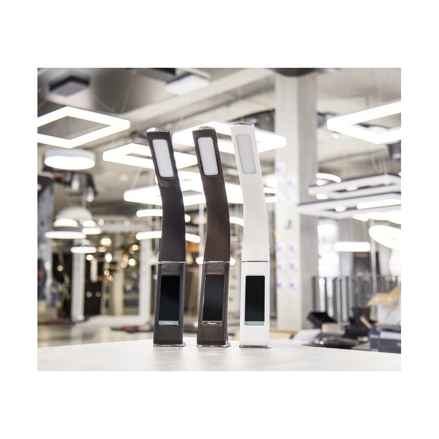 Brilagi - LED Dimmable επιτραπέζιο φωτιστικό με οθόνη PELLE LED/7W/230V λευκό