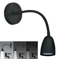 Brilagi - LED Dimmable απλίκα τοίχου LED/4W/230V μαύρο