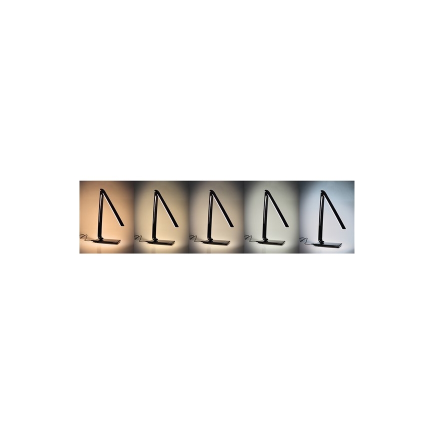 Brilagi - LED Dimmable επιτραπέζια λάμπα με σύνδεση σε USBL ED/12W/230V μαύρο
