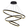 Brilagi - Led Dimmable κρεμαστό φωτιστικό οροφής CIRCLE LED/125W/230V 3000-6500K μαύρο + τηλεχειριστήριο