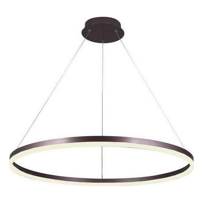 Brilagi - Led Dimmable κρεμαστό φωτιστικό οροφής CIRCLE LED/55W/230V 3000-6500K καφέ + τηλεχειριστήριο