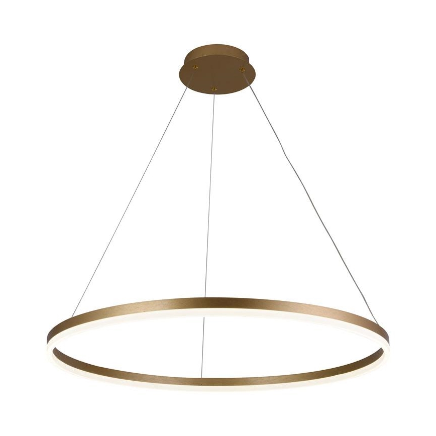 Brilagi - Led Dimmable κρεμαστό φωτιστικό οροφής CIRCLE LED/55W/230V 3000-6500K χρυσό + τηλεχειριστήριο